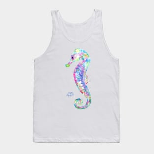 Seahorse watercolor Tank Top